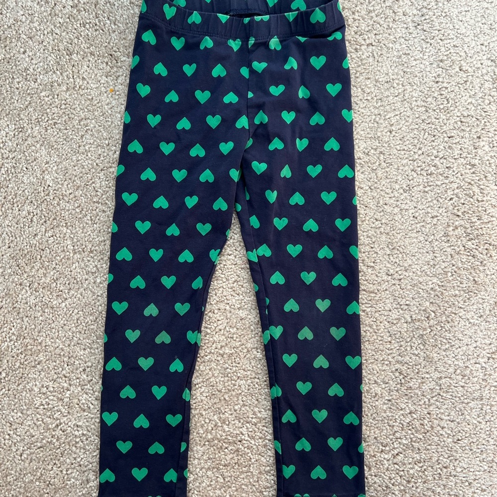 Primary Heart Patterned Leggings
